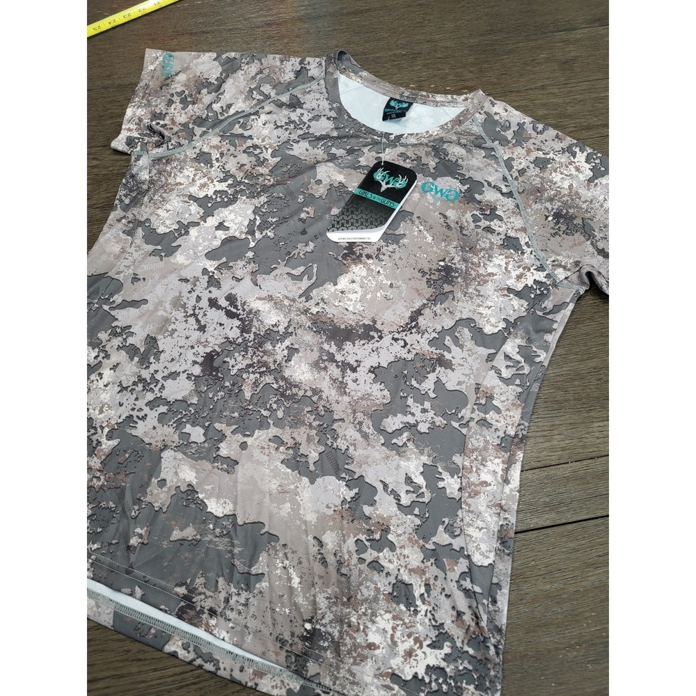 NWT GWG Girls with Guns Women's Athletic Shirt Tie Dye Camo XXL